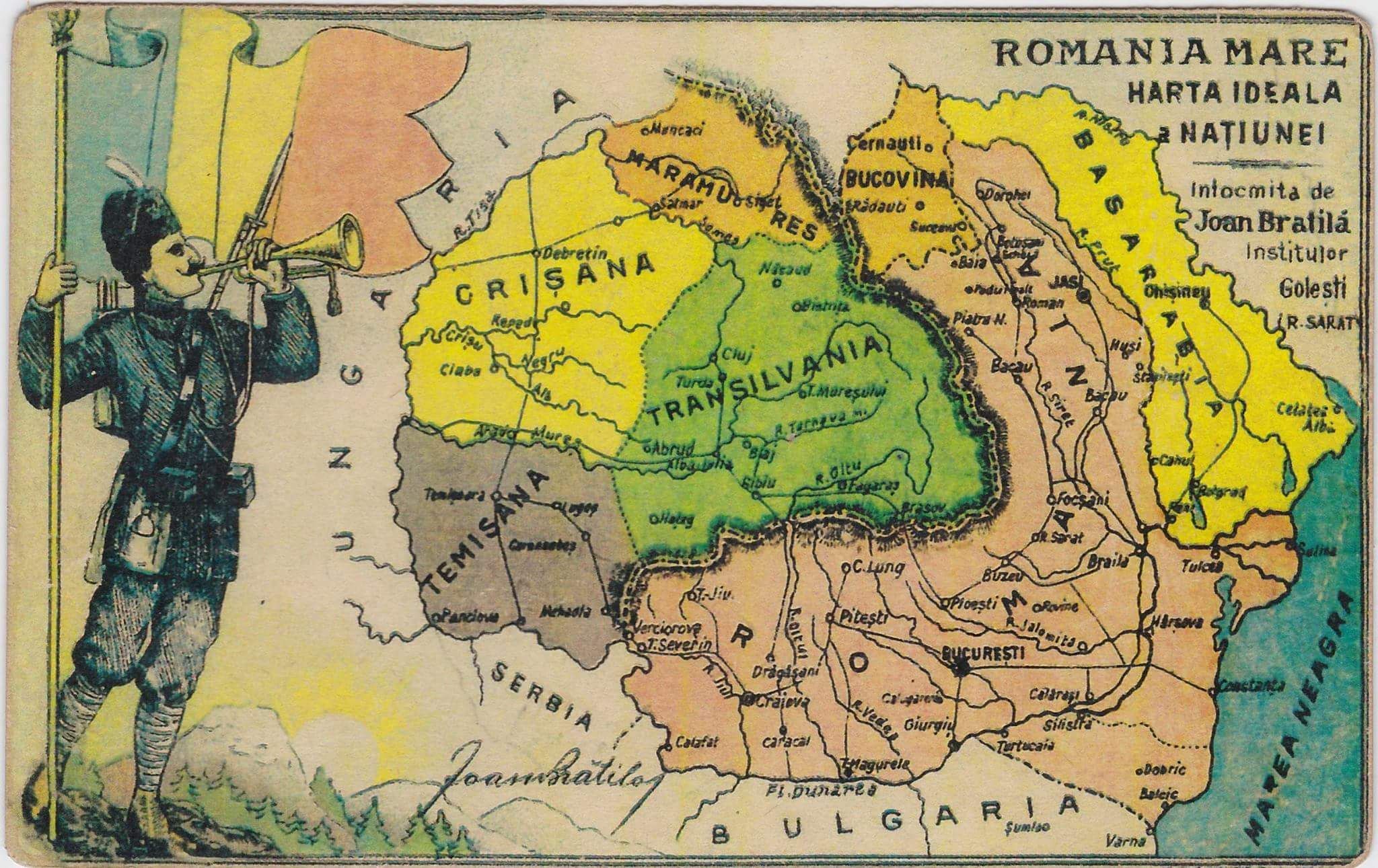 Historische Karte von Grorumnien